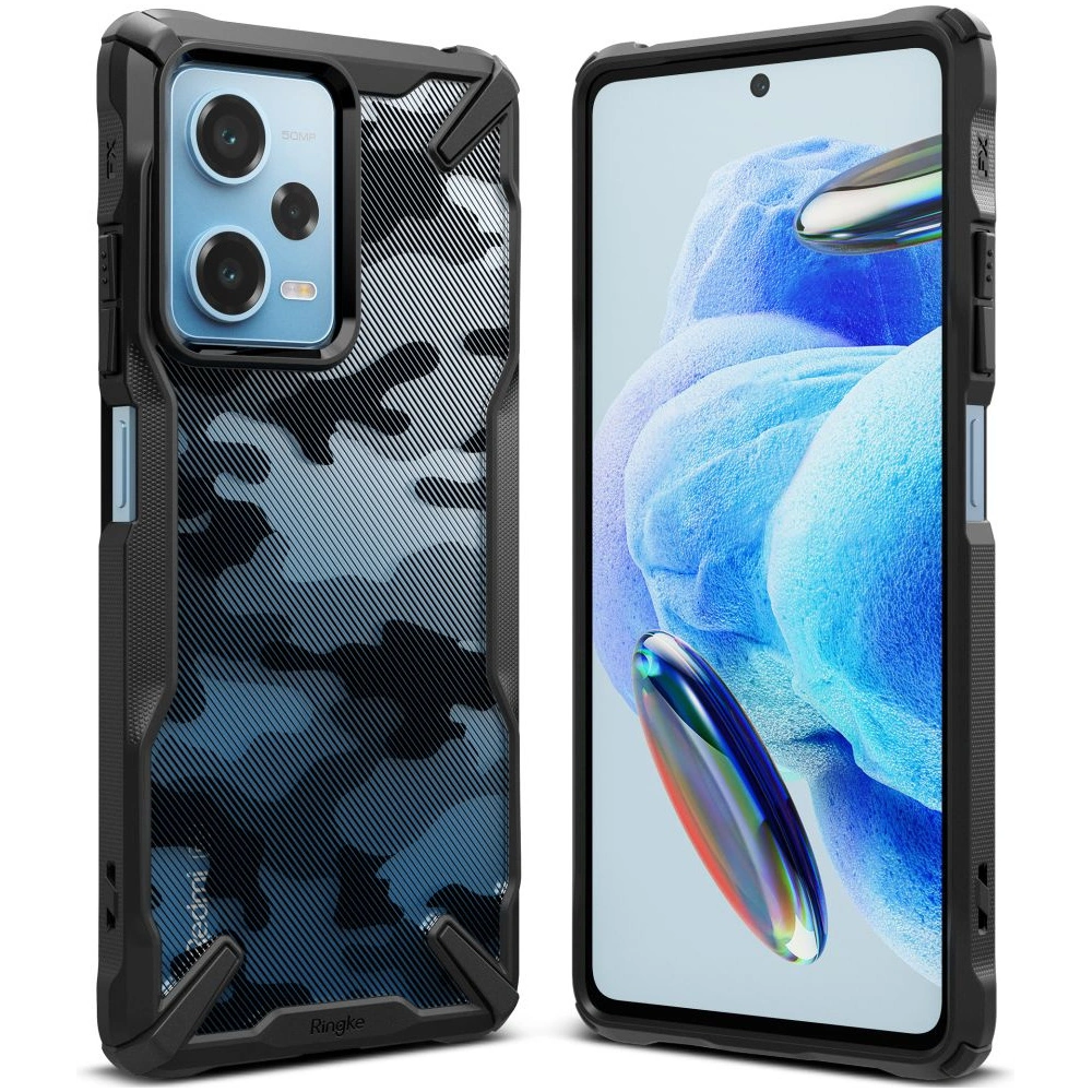 Hurtownia GSM - Etui Ringke Fusion-X Design Xiaomi Redmi Note 12 Pro 5G/POCO X5 Pro 5G Camouflage (Moro) Schwarz - RGK1806 - {ean13} - Hurt