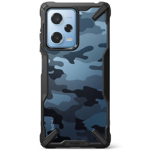 Etui Ringke Fusion-X Design Xiaomi Redmi Note 12 Pro 5G/POCO X5 Pro 5G Camo (Moro) Black