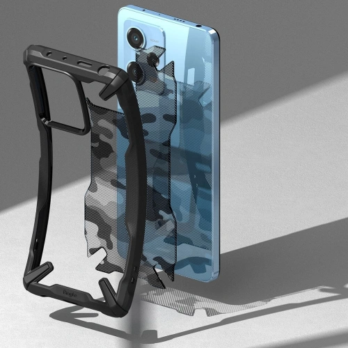 Etui Ringke Fusion-X Design Xiaomi Redmi Note 12 Pro 5G/POCO X5 Pro 5G Camo (Moro) Black