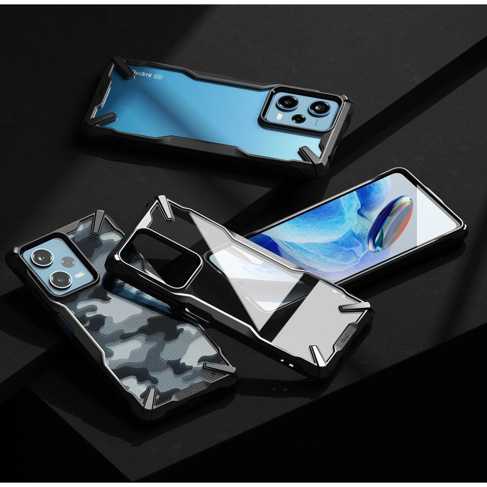 Hurtownia GSM - Etui Ringke Fusion-X Design Xiaomi Redmi Note 12 Pro 5G/POCO X5 Pro 5G Camouflage (Moro) Schwarz - RGK1806 - {ean13} - Hurt