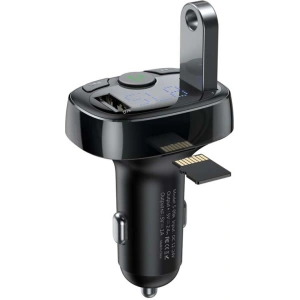 Hurtownia GSM - Transmiter FM Baseus T typu Bluetooth 2xUSB microSD (černý) - BSU4034 - {ean13} - Hurt