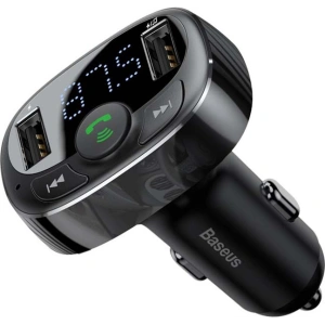 Hurtownia GSM - Transmiter FM Baseus T typu Bluetooth 2xUSB microSD (černý) - BSU4034 - {ean13} - Hurt