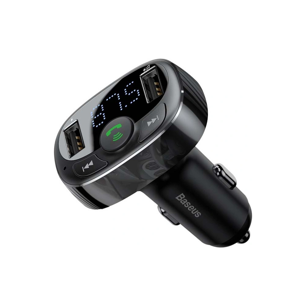 Hurtownia GSM - Transmiter FM Baseus T typu Bluetooth 2xUSB microSD (černý) - BSU4034 - {ean13} - Hurt