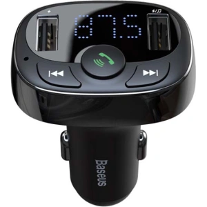 Hurtownia GSM - Transmiter FM Baseus T typu Bluetooth 2xUSB microSD (černý) - BSU4034 - {ean13} - Hurt