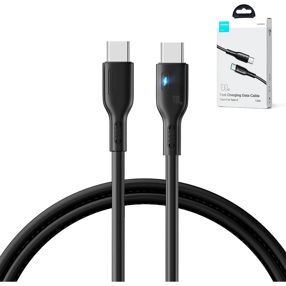 Hurtownia GSM - Kábel Joyroom S-CC100A13 USB-C/USB-C 100W 1.2m fekete - JYR718 - {ean13} - Hurt