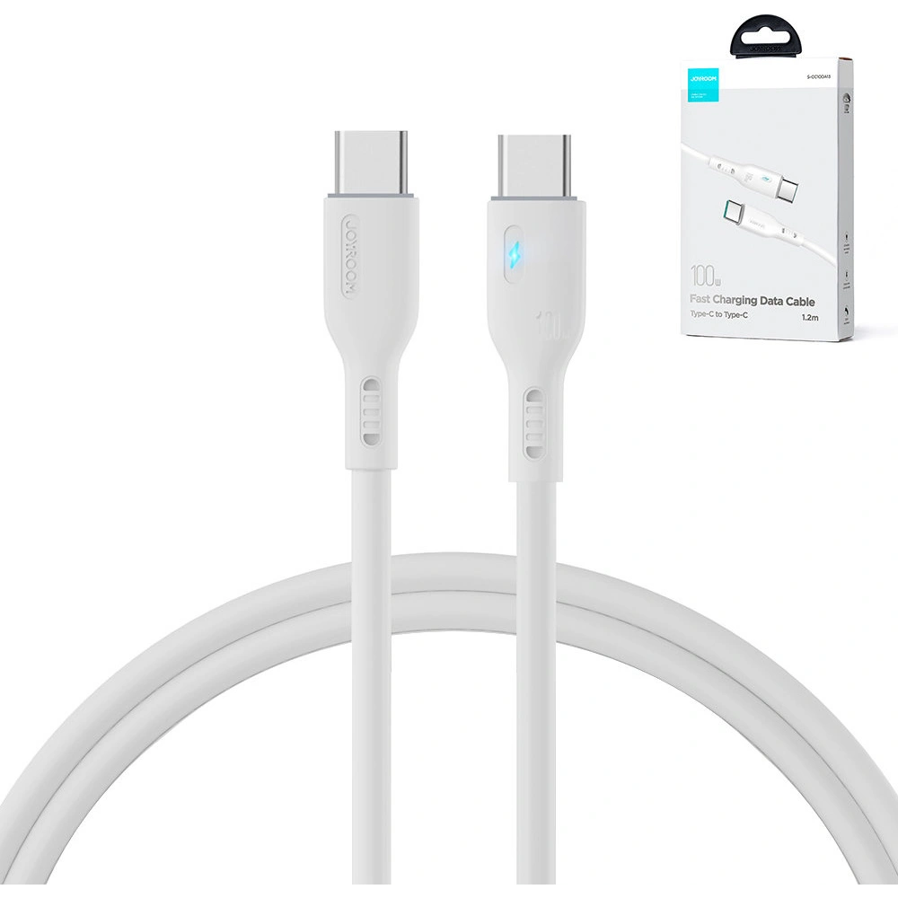 Hurtownia GSM - Kábel Joyroom S-CC100A13 USB-C/USB-C 100W 1.2m fehér - JYR719 - {ean13} - Hurt