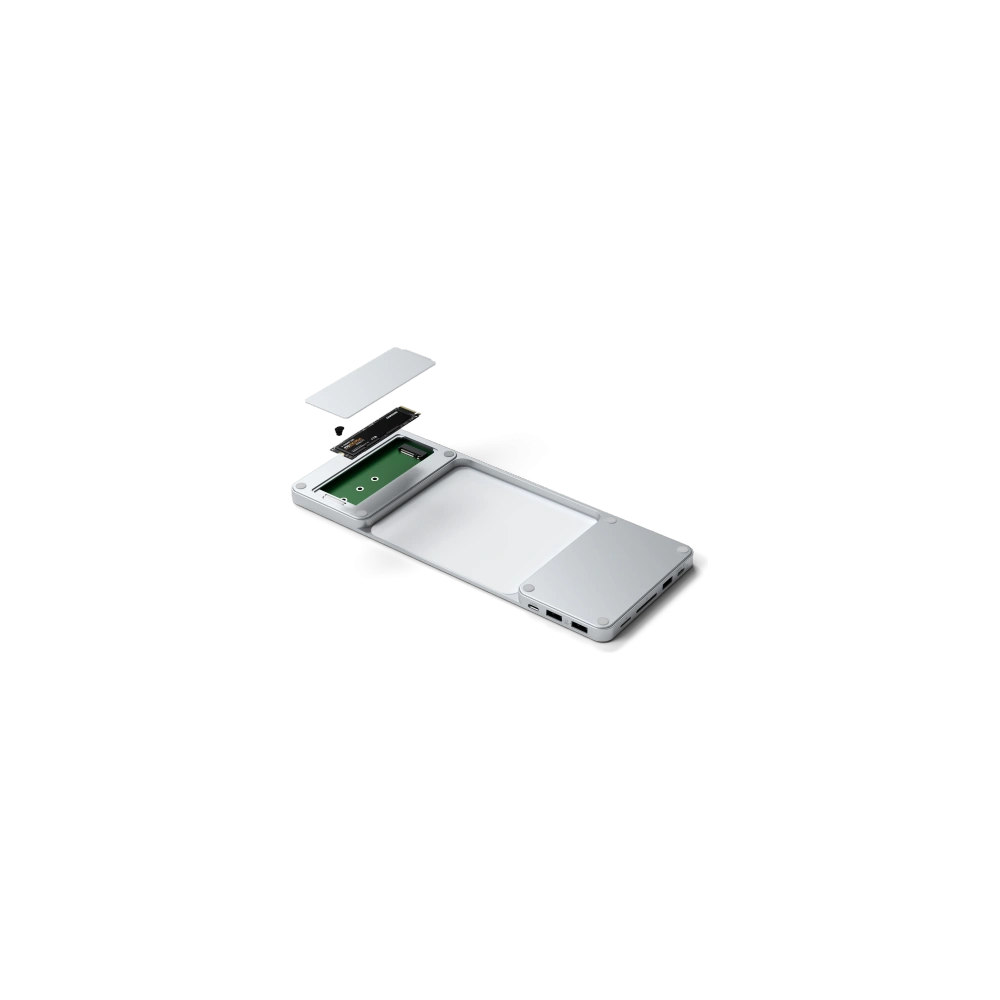 Hurtownia GSM - Dokkoló állomás Satechi Slim Dock Apple iMac 24 USB-C (USB-C 10Gb, USBA-A 10Gb, 2x USB-A, micro/SD kártyaolvasó (ezüst) - STH1 - {ean13} - Hurt