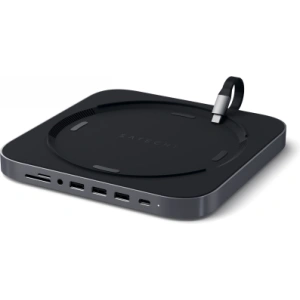 Hurtownia GSM - Podstawka Satechi Aluminium Hub az Apple Mac mini USB-C Hubhoz (USB-C, 3x USB-A, micro/SD kártyaolvasó, jack port) (space gray) - STH2 - {ean13} - Hurt