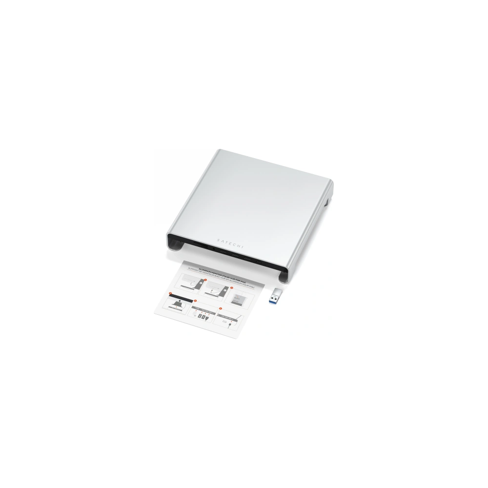 Hurtownia GSM - Basis Satechi Aluminium Hub für Apple iMac USB-C (USB-C, 3x USB-A, micro/SD-Kartenleser, Klinkenanschluss) (silber) - STH5 - {ean13} - Hurt