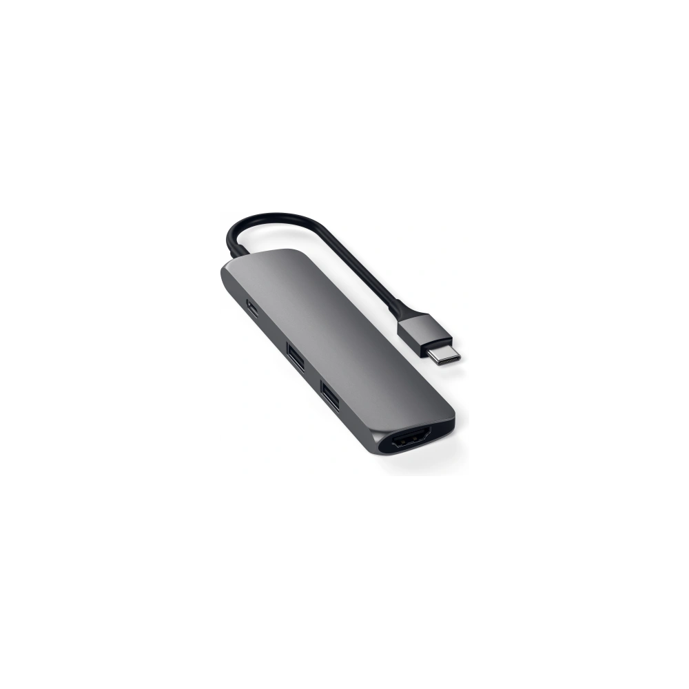 Hurtownia GSM - Adaptér HUB Satechi Aluminium Adapter Slim USB-C (USB-C, 4K HDMI, 2x USB-A) (šedá barva) - STH6 - {ean13} - Hurt