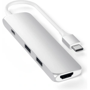 Hurtownia GSM - Adapter HUB Satechi Alumínium Adapter Slim USB-C (USB-C, 4K HDMI, 2x USB-A) (ezüst) - STH7 - {ean13} - Hurt