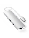 Adaptor HUB Satechi Aluminium Adapter Slim USB-C (USB-C, 4K HDMI, 2x USB-A) (argintiu)
