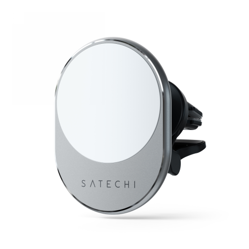 Hurtownia Satechi - 810086360017 - STH10 - Uchwyt samochodowy z ładowarką bezprzewodową Satechi Magnetic Car na kratkę nawiewu (space gray) - B2B homescreen