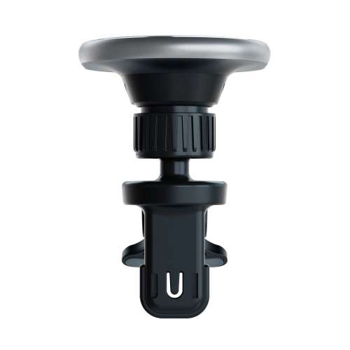 Uchwyt samochodowy z ładowarką bezprzewodową Satechi Magnetic Car na kratkę nawiewu (space gray)