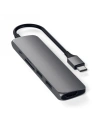 Adapter HUB Satechi Aluminium Adapter Slim v2 USB-C (USB-C, 2x USB-A, 4K HDMI, Kartenleser) (space gray)