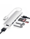 Hurtownia GSM - Adapter HUB Satechi Alumínium Adapter Slim v2 USB-C (USB-C, 2x USB-A, 4K HDMI, kártyaolvasó) (ezüst) - STH12 - {ean13} - Hurt