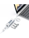 Hurtownia GSM - Adapter HUB Satechi Alumínium Hub 2in1 USB-C (3x USB-A, Ethernet) (ezüst) - STH14 - {ean13} - Hurt