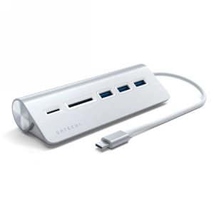 Hurtownia GSM - Adapter HUB Satechi Alumínium Hub Combo USB-C (3x USB-A, micro/SD kártyaolvasó) (ezüst) - STH15 - {ean13} - Hurt