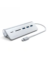 Adapter HUB Satechi Aluminium Hub Combo USB-C (3x USB-A, czytnik kart micro/SD) (silver)