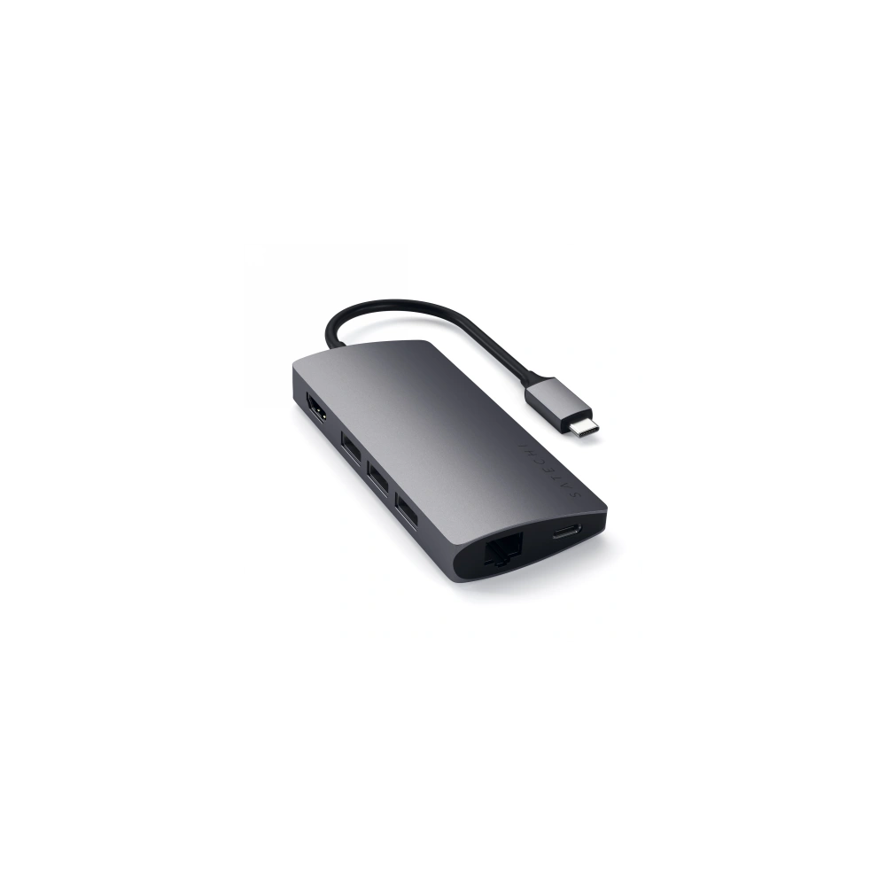 Hurtownia GSM - Adapter HUB Satechi Aluminium Adapter V2 USB-C (USB-C, 3x USB-A, 4K HDMI, Kartenleser) (space gray) - STH16 - {ean13} - Hurt