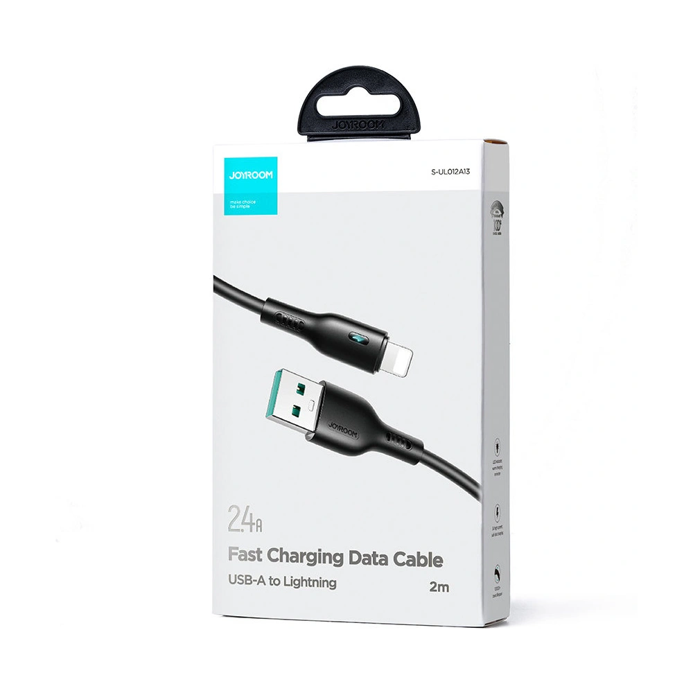 Hurtownia GSM - Kabel Joyroom S-UL012A13 USB-A/Lightning 2.4A 2m schwarz - JYR728 - {ean13} - Hurt