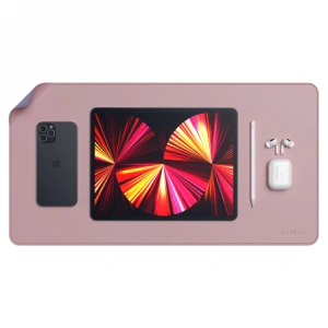 Wholesale Satechi Dual Sided Eco Leather Desk Mouse Pad Pink/Purple - STH17 - {ean13} - Hurt