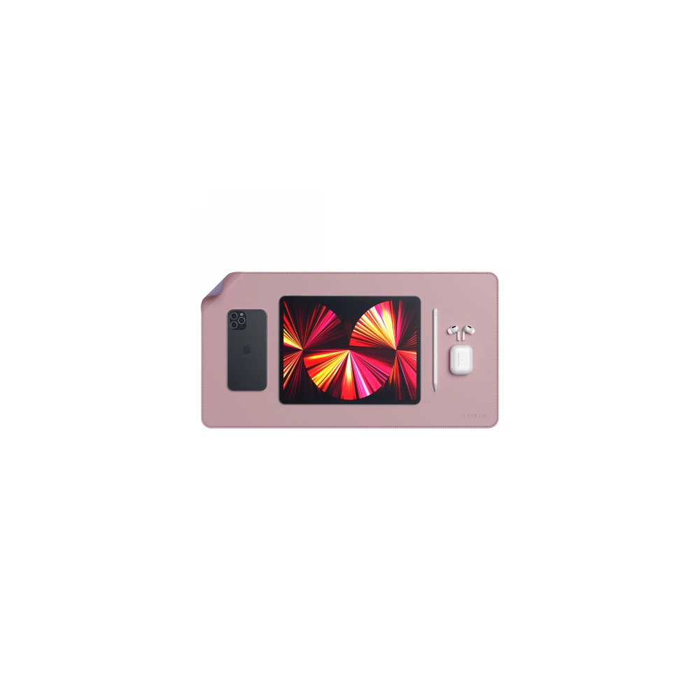 Wholesale Satechi Dual Sided Eco Leather Desk Mouse Pad Pink/Purple - STH17 - {ean13} - Hurt