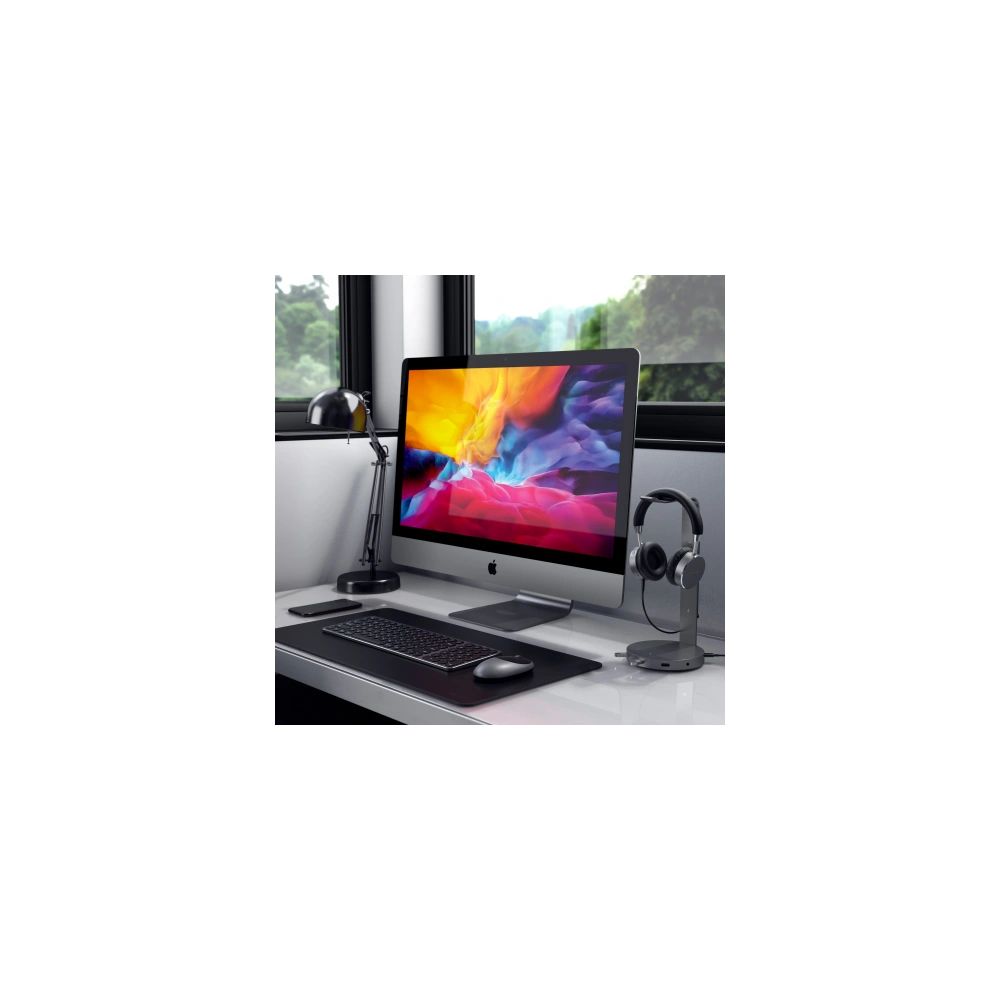 Hurtownia GSM - Fejhallgató állvány Satechi Aluminium USB-C Fejhallgató Állvány (USB-A, jack port) (űrszürke) - STH22 - {ean13} - Hurt