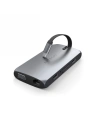 Adapter HUB Satechi On-the-Go Multiport USB-C (USB-C PD, 2x USB-A, HDMI 4K, VGA, Ethernet, kártyaolvasó) (szürke)