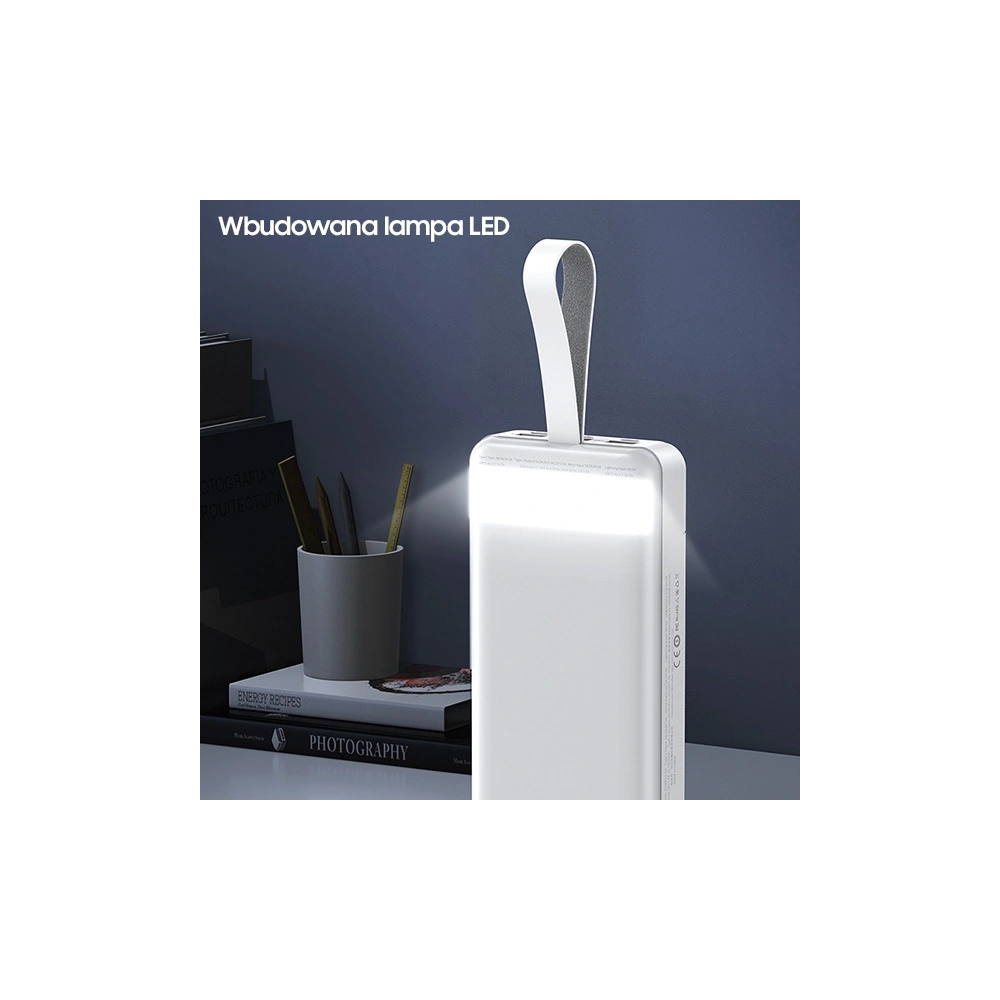 Wholesale AWEI P140K Powerbank 30000mAh 22.5W black 3xUSB/PD/Lightning Display + LED Light - AWEI133 - {ean13} - Hurt
