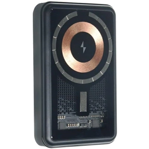 AWEI P155K Powerbank 10000mAh 15W Magnetic Wireless Fast Charge with stand Lightning/PD black