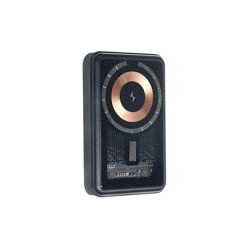 Wholesale AWEI P155K Powerbank 10000mAh 15W Magnetic Wireless Fast Charge with stand Lightning/PD black - AWEI135 - {ean13} - Hurt