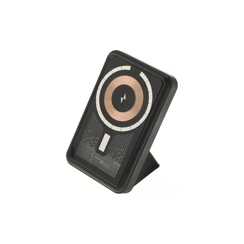 Hurtownia GSM - Powerbank AWEI P155K 10000mAh 15W Magnetic Vezeték nélküli Gyors Töltés állvánnyal Lightning/PD fekete/black - AWEI135 - {ean13} - Hurt