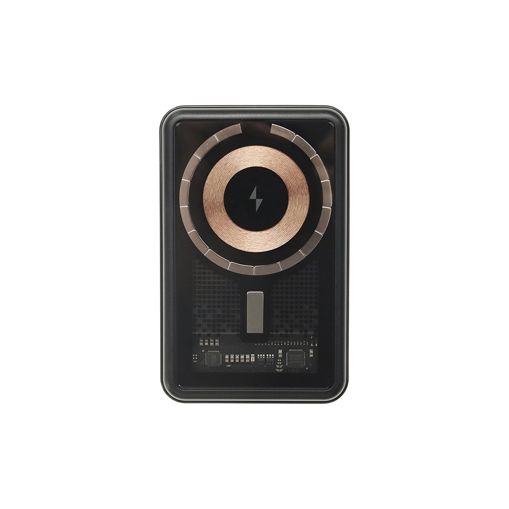 Hurtownia GSM - Powerbank AWEI P155K 10000mAh 15W Magnetic Vezeték nélküli Gyors Töltés állvánnyal Lightning/PD fekete/black - AWEI135 - {ean13} - Hurt