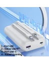Hurtownia GSM - AWEI P169K 20000mAh 22.5W fekete/black powerbank kijelzővel + PD/Lightning kábelek - AWEI136 - {ean13} - Hurt
