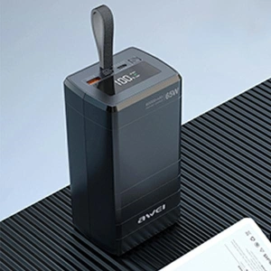 Hurtownia GSM - Powerbank AWEI P171K 60000mAh 65W czarny/black USB/2xPD wyświetlacz - AWEI137 - {ean13} - Hurt