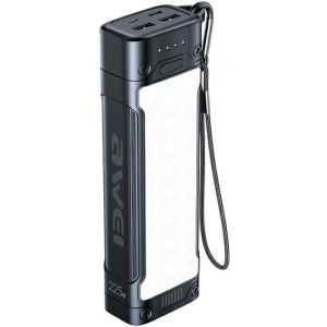 Hurtownia GSM - Powerbank AWEI P175K 20000mAh 22.5W czarny/black 2xUSB/PD + lampka LED - AWEI138 - {ean13} - Hurt