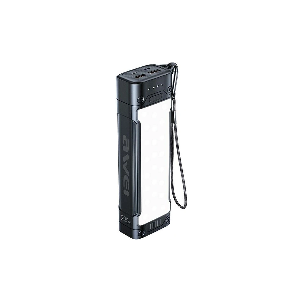 Hurtownia GSM - AWEI P175K 20000mAh 22.5W powerbank fekete/black 2xUSB/PD + LED lámpa - AWEI138 - {ean13} - Hurt