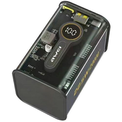 Hurtownia Awei - 6954284004121 - AWEI139 - Powerbank AWEI P180K 20000mAh 22.5W czarny/black USB/PD + wyświetlacz - B2B homescreen