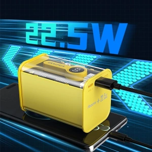 AWEI P180K 20000mAh 22.5W fekete/powerbank USB/PD + kijelző