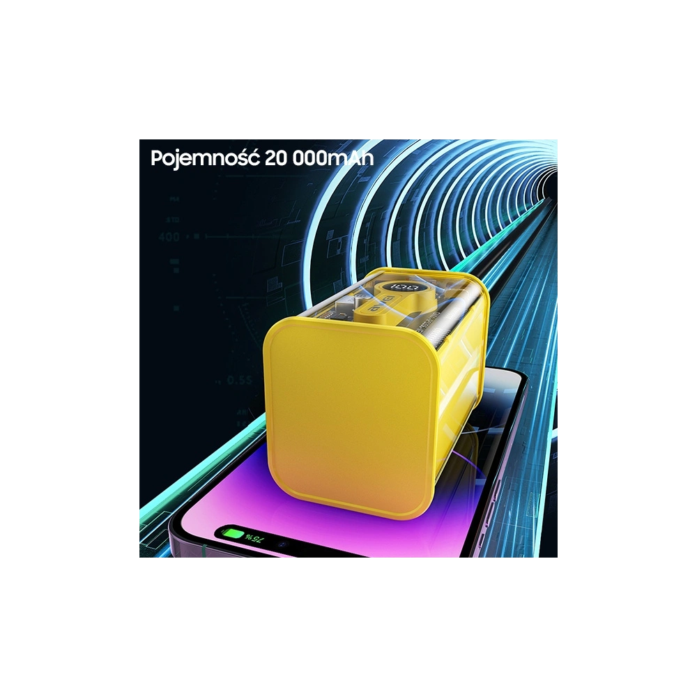 Wholesale AWEI P180K Powerbank 20000mAh 22.5W black USB/PD + Display - AWEI139 - {ean13} - Hurt