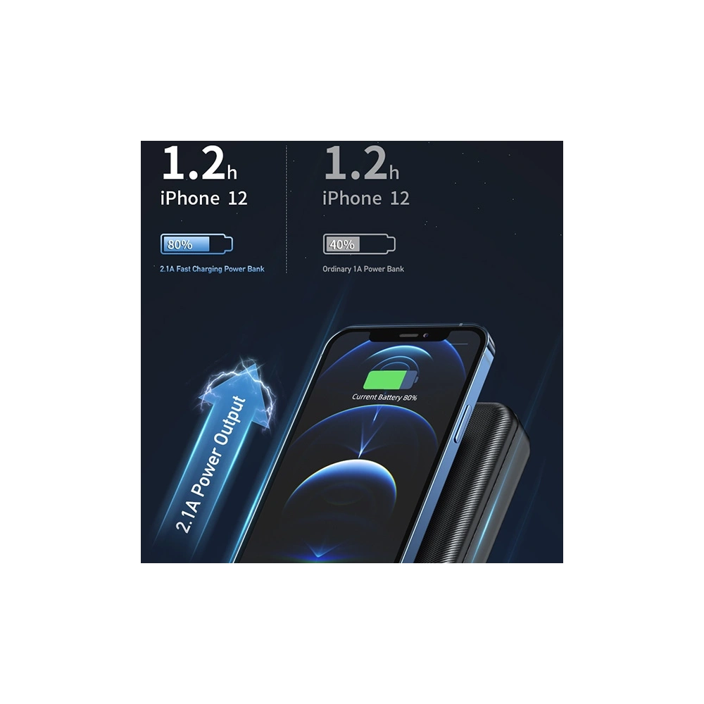 Hurtownia GSM - Powerbank AWEI P6K 20000mAh schwarz/black 2xUSB/PD/microUSB - AWEI140 - {ean13} - Hurt