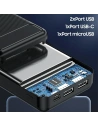 Hurtownia GSM - Powerbank AWEI P6K 20000mAh schwarz/black 2xUSB/PD/microUSB - AWEI140 - {ean13} - Hurt