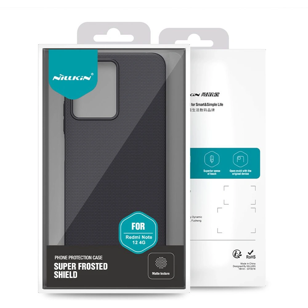 Wholesale Nillkin Frosted Shield Xiaomi Redmi Note 12 LTE Black - NLK1085 - {ean13} - Hurt