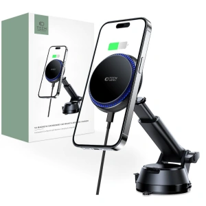 Wholesale Tech-Protect MM15W-V4 Magnetic MagSafe Dashboard Car Mount Wireless Charger 15W Black - THP1930 - {ean13} - Hurt