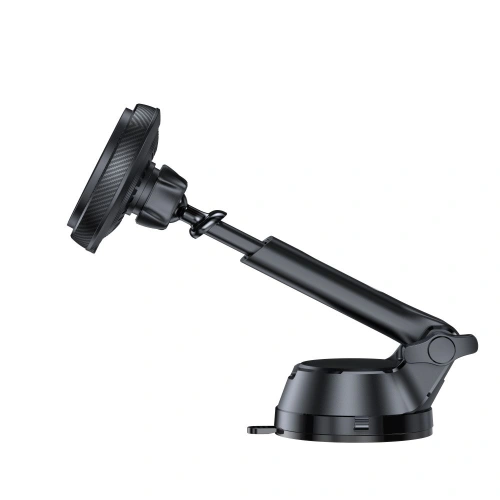 Uchwyt samochodowy z ładowarką bezprzewodową Tech-Protect MM15W-V4 Magnetic MagSafe Dashboard Car Mount Wireless Charger 15W Black