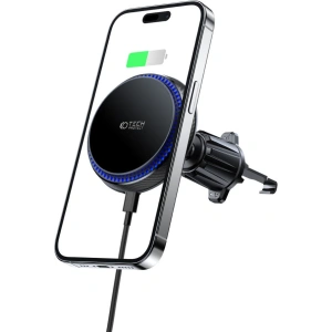 Hurtownia GSM - Auto-Halterung mit kabellosem Ladegerät Tech-Protect MM15W-V4 Magnetic Magsafe Vent Auto Halterung Kabelloses Ladegerät 15W Schwarz - THP1931 - {ean13} - Hurt