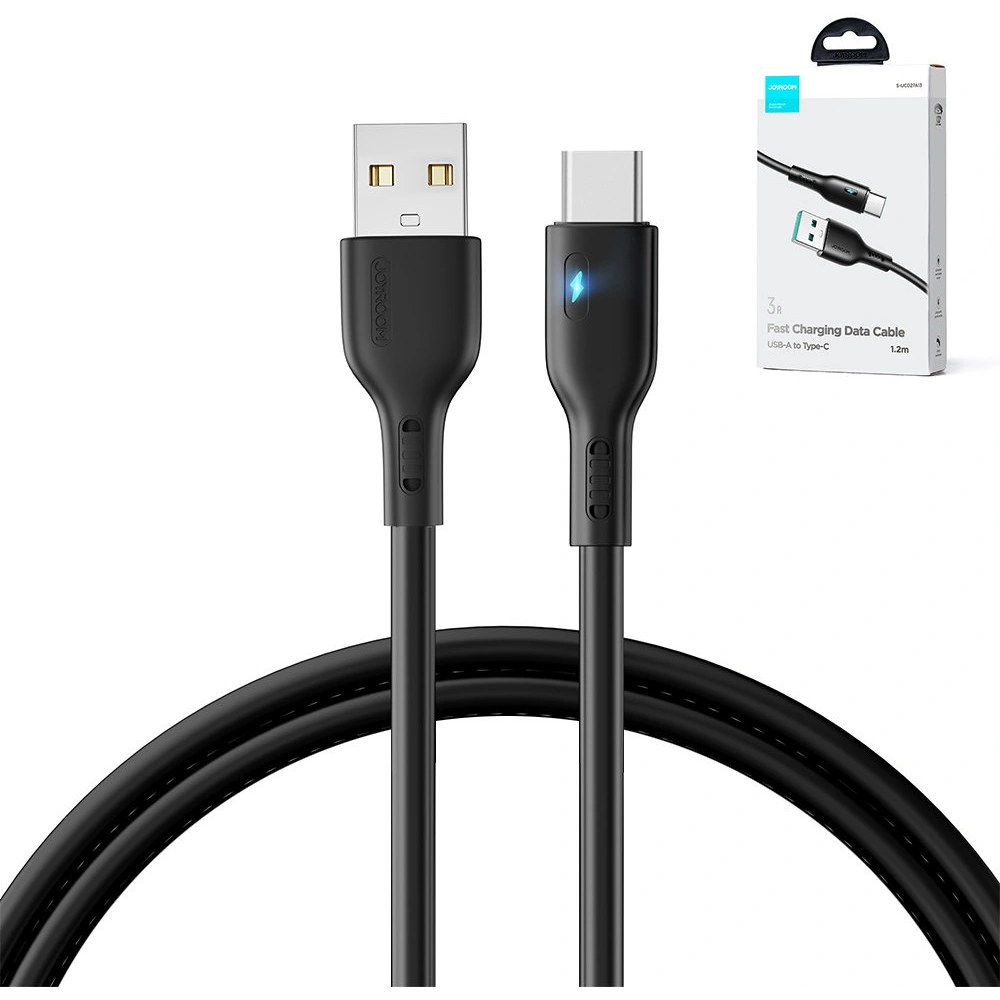 Hurtownia GSM - Kabel Joyroom S-UC027A13 USB-A/USB-C 3A 1,2m černý - JYR731 - {ean13} - Hurt