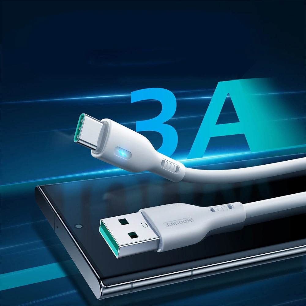 Hurtownia GSM - Kábel Joyroom S-UC027A13 USB-A/USB-C 3A 2m fehér - JYR733 - {ean13} - Hurt