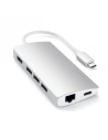 Adapter HUB Satechi Alumínium Adapter V2 USB-C (USB-C, 3x USB-A, 4K HDMI, kártyaolvasó) (ezüst)